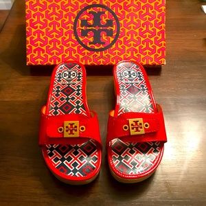 TORY BURCH Red Dixon Sandals